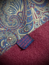 Charger l'image dans la galerie, Leonardo Strelli X Tie Rack écharpe double face vintage en laine et soie Made in Italy