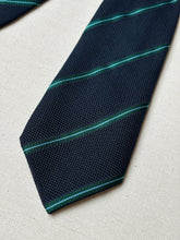 Charger l'image dans la galerie, Albertelli cravate club vintage en grenadine de soie Made in Italy