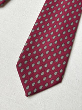 Charger l'image dans la galerie, A.Ugolini Firenze cravate bordeaux paisley en laine