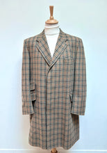 Charger l'image dans la galerie, R. Caruso manteau en laine à carreaux 52 Made in Italy