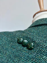 Charger l'image dans la galerie, Harris Tweed blazer femme vintage à chevron 100% laine 38/40 FR