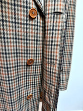 Charger l'image dans la galerie, R. Caruso manteau en laine à carreaux 52 Made in Italy