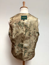 Afbeelding in Gallery-weergave laden, Gilet de costume bleu à chevrons en laine mélangée 54