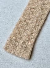Charger l'image dans la galerie, Cravate beige vintage en laine et mohair Made in Italy