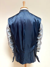 Lade das Bild in den Galerie-Viewer, Scapa blazer marine rayé en coton et laine 48/M