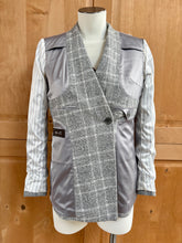 Charger l'image dans la galerie, Suistudio costume femme à carreaux Prince de Galles en laine et coton 34R