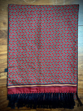 Charger l'image dans la galerie, Pica Milano foulard vintage double face en laine et soie Made in Italy