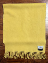 Load image into Gallery viewer, Rosati Roma écharpe jaune 100% cachemire Made in Italy