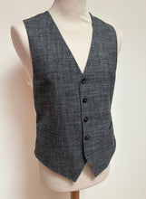 Charger l'image dans la galerie, Suitsupply gilet Ferrara gris en laine lin et soie 48