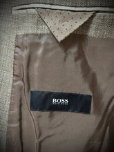 Lade das Bild in den Galerie-Viewer, Hugo Boss blazer marron beige en laine et lin Reda 52
