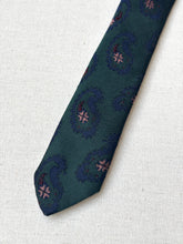 Charger l'image dans la galerie, Francesco Smalto Paris X Charles Hill cravate verte paisley Made in England