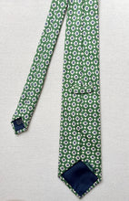 Charger l'image dans la galerie, Zanolini cravate verte en soie Made in France