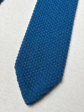 Charger l'image dans la galerie, S. Buccafusca Napoli cravate tricot vintage bleue Made in Italy