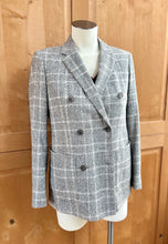 Charger l'image dans la galerie, Suistudio costume femme à carreaux Prince de Galles en laine et coton 34R
