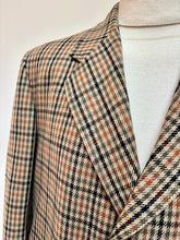 Charger l'image dans la galerie, R. Caruso manteau en laine à carreaux 52 Made in Italy