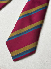 Cargar imagen en el visor de la galería, Charles Hill X M. Bardelli Milano cravate club en soie Made in England