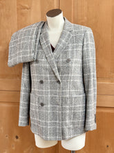 Charger l'image dans la galerie, Suistudio costume femme à carreaux Prince de Galles en laine et coton 34R
