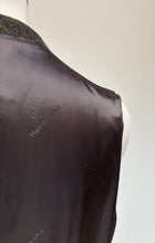 Lade das Bild in den Galerie-Viewer, Harris Tweed X Carl Gross gilet marron en pure laine vierge 54 FR