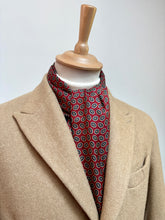 Charger l'image dans la galerie, Pica Milano foulard vintage double face en laine et soie Made in Italy