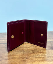 Charger l'image dans la galerie, Madelios Paris portefeuille vintage en cuir bordeaux