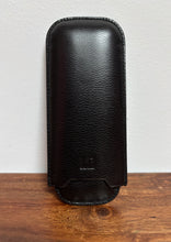 Charger l'image dans la galerie, Dunhill étui à cigares vintage en cuir noir texturé