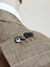 Lade das Bild in den Galerie-Viewer, Hugo Boss blazer marron beige en laine et lin Reda 52