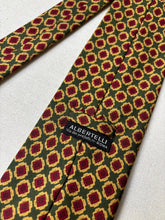Charger l'image dans la galerie, Albertelli cravate vintage en soie à motif géométrique Made in Italy