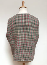 Lade das Bild in den Galerie-Viewer, Jean Moreux gilet croisé à carreaux vintage femme en laine mélangée Made in France