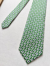 Charger l'image dans la galerie, Zanolini cravate verte en soie Made in France