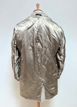 Charger l'image dans la galerie, Manteau caban croisé à chevrons en pure laine vierge Made in Italy 50