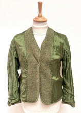Charger l'image dans la galerie, Berteil blazer femme vintage à chevrons 100% laine vierge 38
