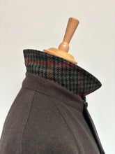 Lade das Bild in den Galerie-Viewer, Veste tweed manteau raglan vintage réversible en pure laine à motif pied de poule 54