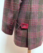 Načíst obrázek do prohlížeče Galerie, Chrysalis The Hampton manteau femme en tweed Anglais en laine vierge Taille 36 Made in England
