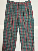 Charger l'image dans la galerie, Façonnable pantalon vintage tartan à pinces Made in Italy XS