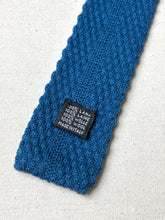 Charger l'image dans la galerie, S. Buccafusca Napoli cravate tricot vintage bleue Made in Italy