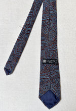 Load image into Gallery viewer, Lanvin Paris cravate en soie à motif paisley en soie Made in Italy
