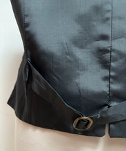 Charger l'image dans la galerie, Gilet de costume gris vintage en flanelle de laine 52/54