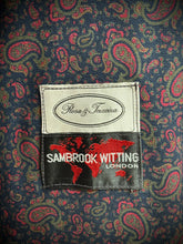 Charger l'image dans la galerie, Sambrook Witting robe de chambre paisley à col châle en pure laine Made in England