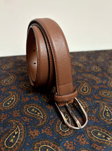 Afbeelding in Gallery-weergave laden, Brooks Brothers ceinture en cuir marron femme
