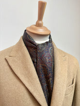 Charger l'image dans la galerie, Leonardo Strelli X Tie Rack écharpe double face vintage en laine et soie Made in Italy