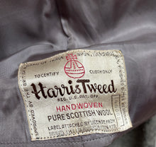 Afbeelding in Gallery-weergave laden, Harris Tweed manteau classique tweed raglan en pure laine Made in USA