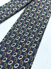 Charger l'image dans la galerie, Ricchetti X Drake's cravate bleue en soie à motif paisley Made in England