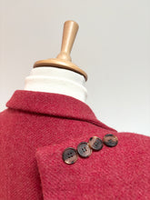 Charger l'image dans la galerie, Curling Paris blazer femme vintage rose en laine Harris Tweed 38