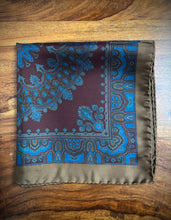 Cargar imagen en el visor de la galería, Pochette vintage en soie à motif floral