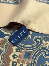 Cargar imagen en el visor de la galería, Van Gestel by Breuer foulard carré vintage 100% soie à motif floral