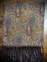Charger l'image dans la galerie, Foulard classique en soie à motif floral Made in italy