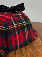 Charger l'image dans la galerie, Scott & Co Hatters casquette vintage à carreaux Deerstalker en laine taille 57