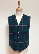 Lade das Bild in den Galerie-Viewer, Father & Sons gilet vintage tartan à carreaux en laine XL