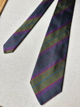 Charger l'image dans la galerie, Duo de cravates club vintage en soie Brooksfield / Lancôme