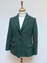 Charger l'image dans la galerie, Harris Tweed blazer femme vintage à chevron 100% laine 38/40 FR